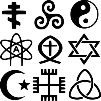 Black and white vector tattoo designs and symbols