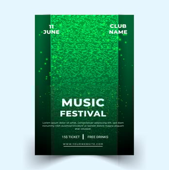modern elegant music festival poster template. Vector EPS Template