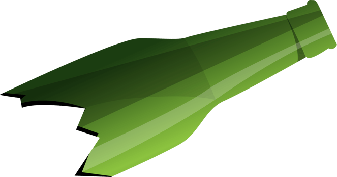 Broken Bottle Garbage png