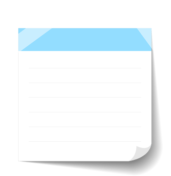 Blank Sticky Note Reminder Paper png
