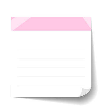 Blank Sticky Note Reminder Paper png