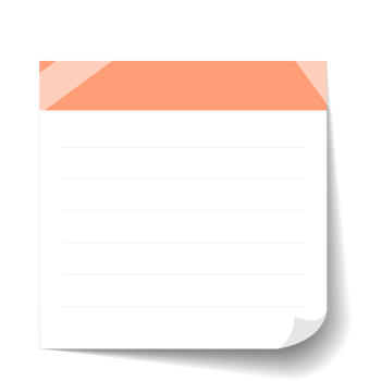 Blank Sticky Note Reminder Paper png