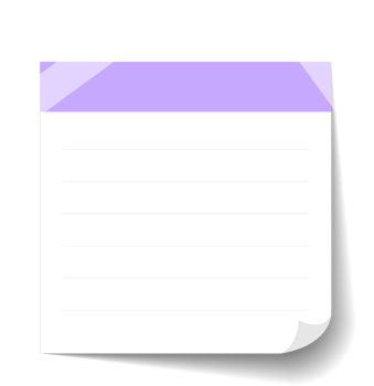 Blank Sticky Note Reminder Paper png