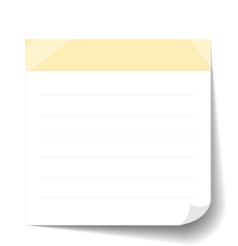 Blank Sticky Note Reminder Paper png