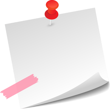 Blank Sticky Note Reminder Paper png