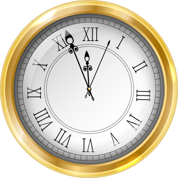 Golden manometer with roman numerals png
