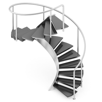 Isometric Stairs 3D isolated png