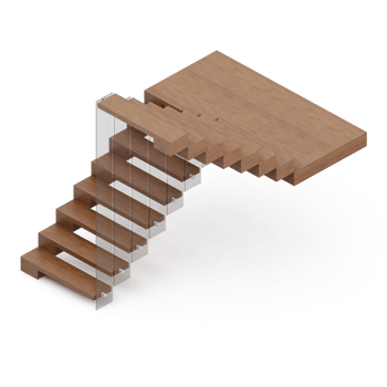 Isometric Stairs 3D isolated png