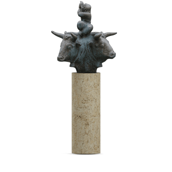 Isometric Statue 3D isolated render png
