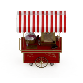 Isometric Street food 3d Render png
