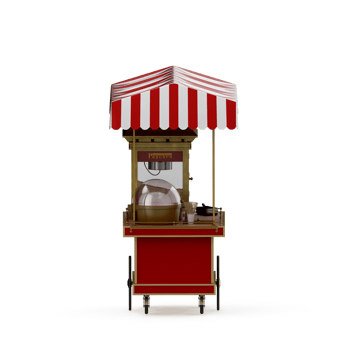 Isometric Street food 3d Render png