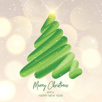 abstract christmas tree background vector