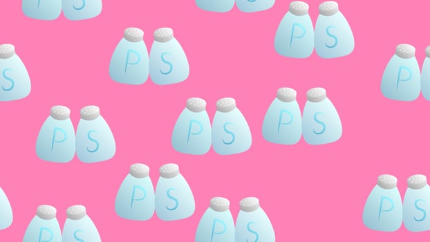 pepper salt bottle seamless vector pattern sugar scarf isolated tile background repeat wallpaper