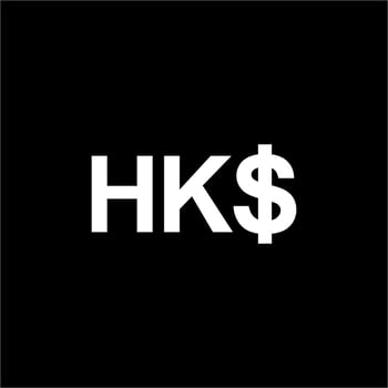 Hong Kong Currency, HKD, Hong Kong Dollar Icon Symbol. Vector Illustration
