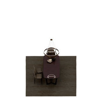 Isometric Table set Perspective 3D render png