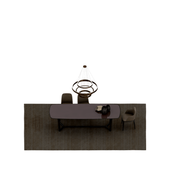 Isometric Table set Perspective 3D render png