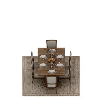 Isometric Table set Perspective 3D render png