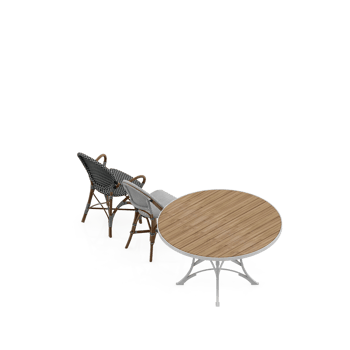Isometric Table set Perspective 3D render png