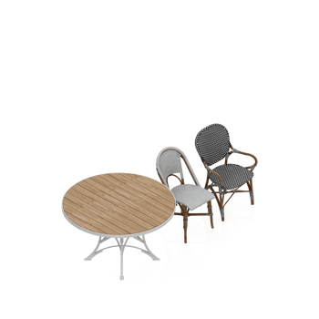Isometric Table set Perspective 3D render png