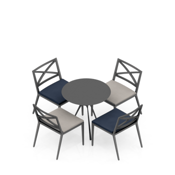 Isometric Table set Perspective 3D render png