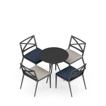Isometric Table set Perspective 3D render png
