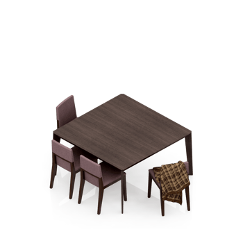 Isometric Table set Perspective 3D render png