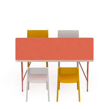 Isometric Table set Perspective 3D render png