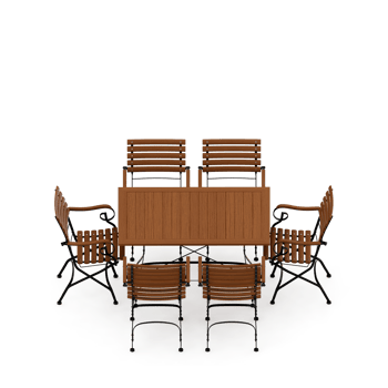 Isometric Table set Perspective 3D render png