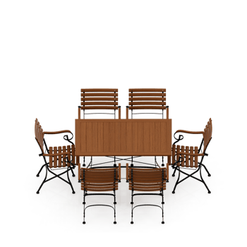 Isometric Table set Perspective 3D render png