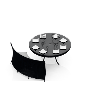 Isometric Table set Perspective 3D render png