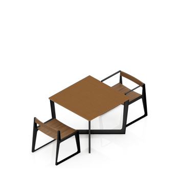 Isometric Table set Perspective 3D render png