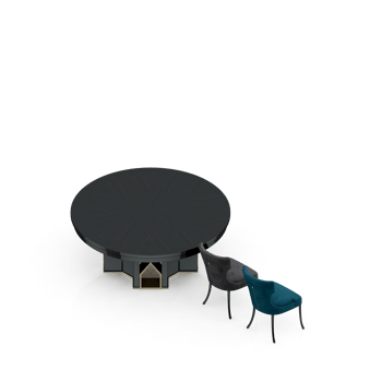 Isometric Table set Perspective 3D render png