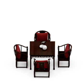 Isometric Table set Perspective 3D render png