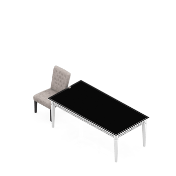 Isometric Table set Perspective 3D render png