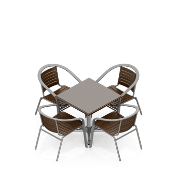 Isometric Table set Perspective 3D render png