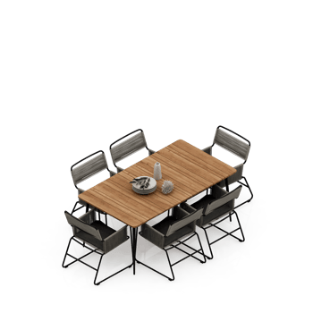 Isometric Table set Perspective 3D render png