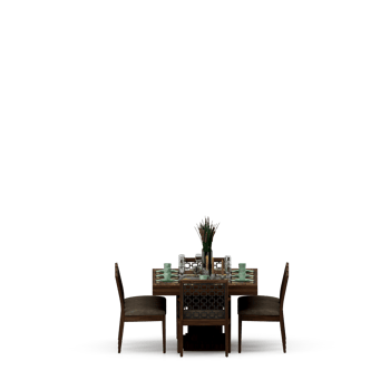 Isometric Table set front 3D render png