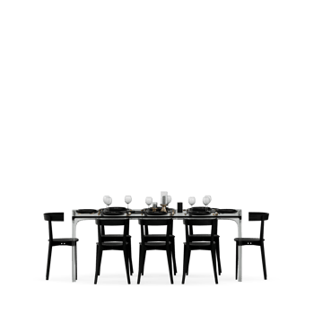Isometric Table set front 3D render png