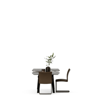Isometric Table set front 3D render png
