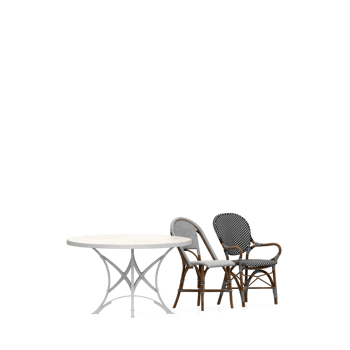 Isometric Table set front 3D render png