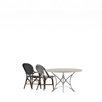 Isometric Table set front 3D render png