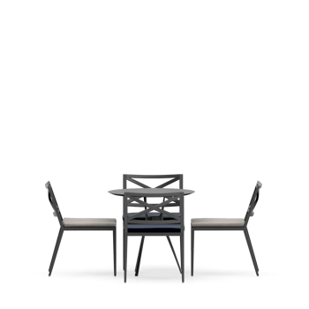 Isometric Table set front 3D render png