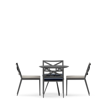 Isometric Table set front 3D render png