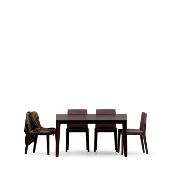 Isometric Table set front 3D render png
