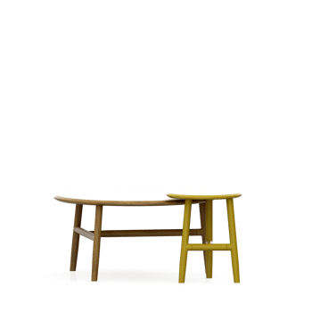 Isometric Table set front 3D render png