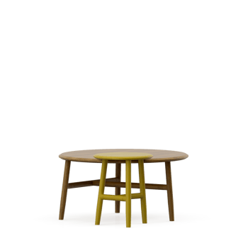 Isometric Table set front 3D render png