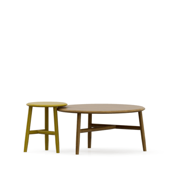 Isometric Table set front 3D render png