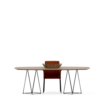 Isometric Table set front 3D render png