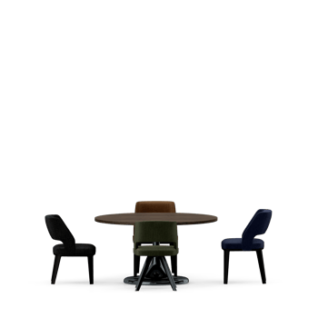 Isometric Table set front 3D render png