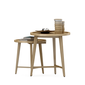 Isometric Table set front 3D render png